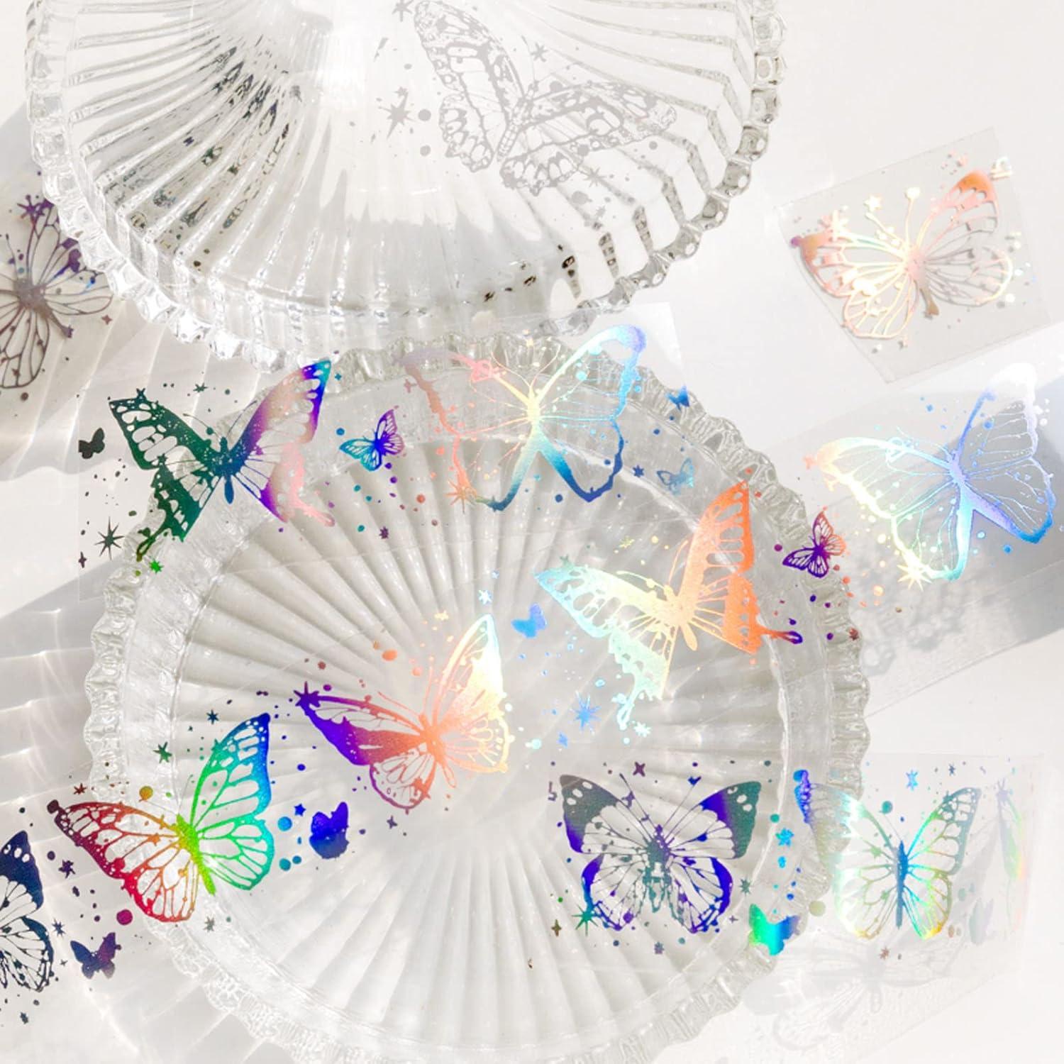 4 Rollos de Cinta Holográfica PET BROVITI para Scrapbooking