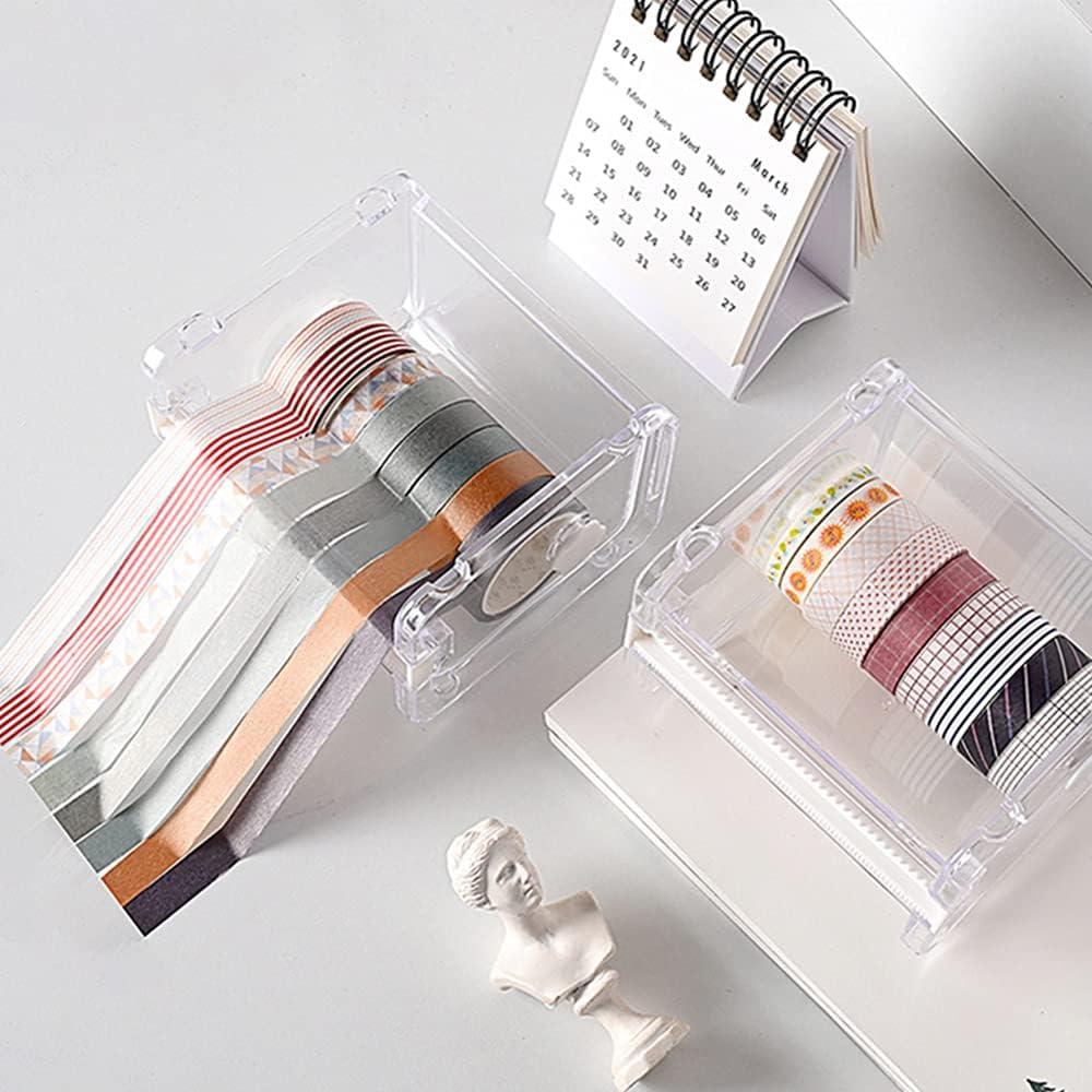 2 Soportes de Cinta Washi Dreamty con Dispensador Transparente
