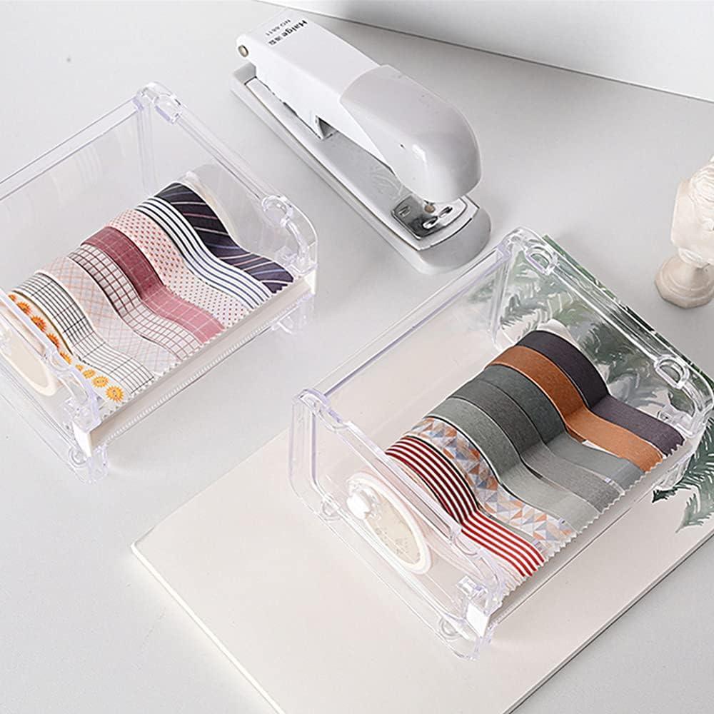 2 Soportes de Cinta Washi Dreamty con Dispensador Transparente
