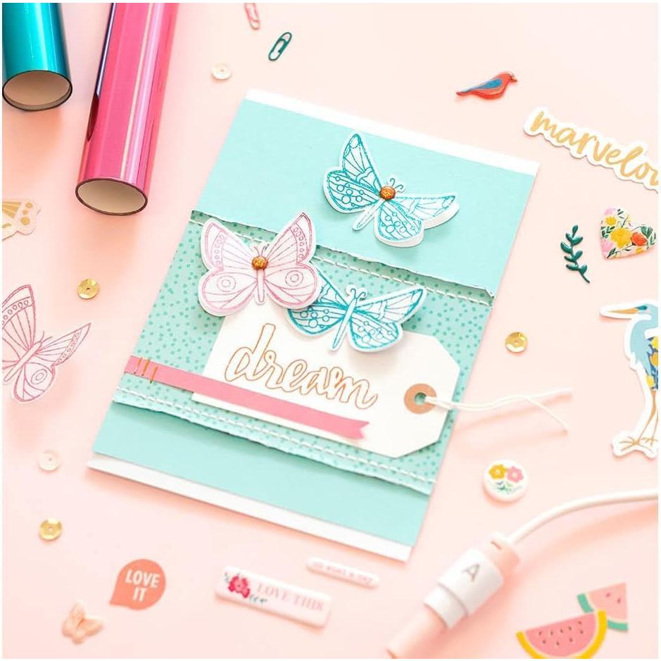 Kit de Inicio Foil Quill We R Memory Keepers - 3 Plumas, 4 Adaptadores, 3 Rollos de Foil