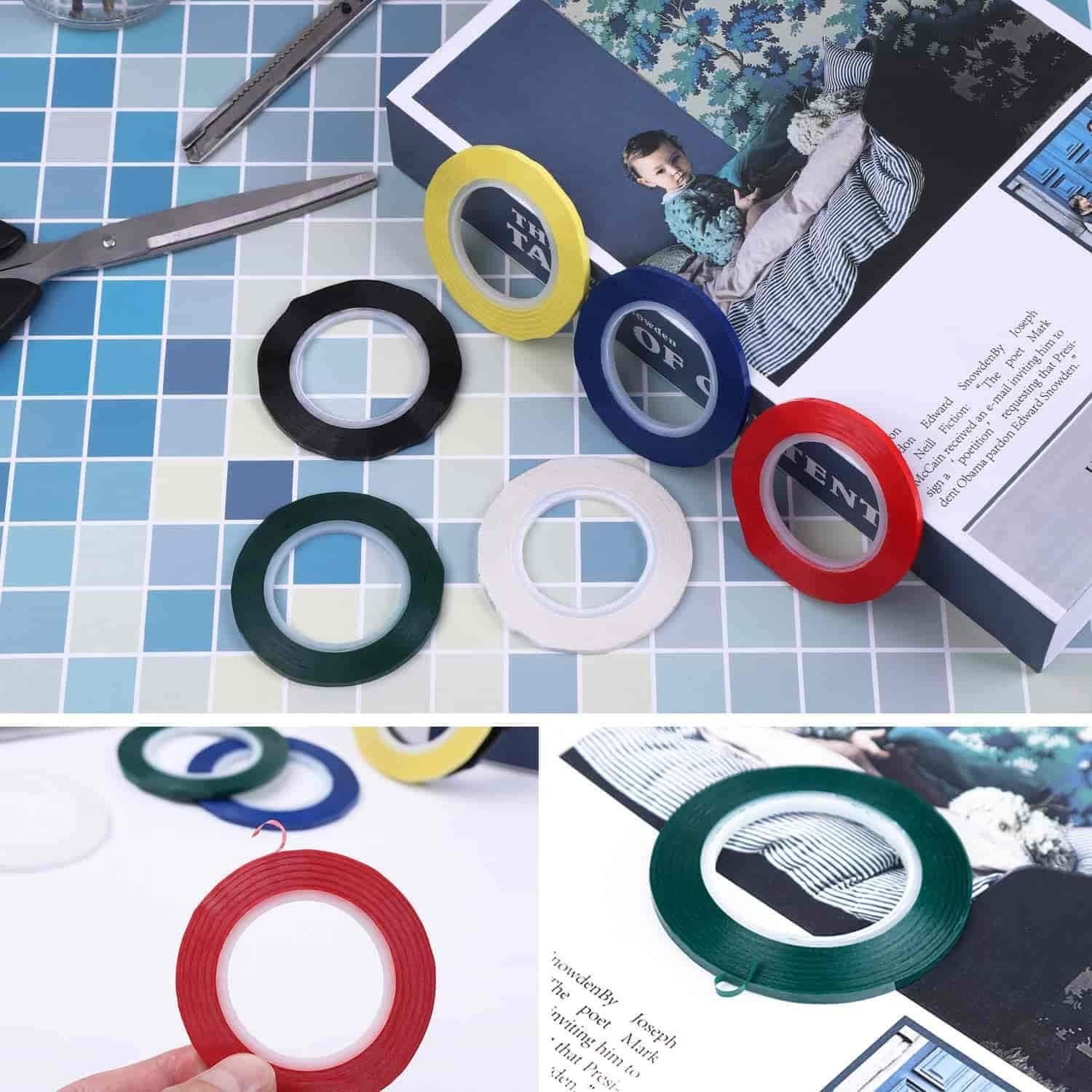 Cinta delgada para Pizarra Blanca Cridoz 6 Rollos 0.32 cm