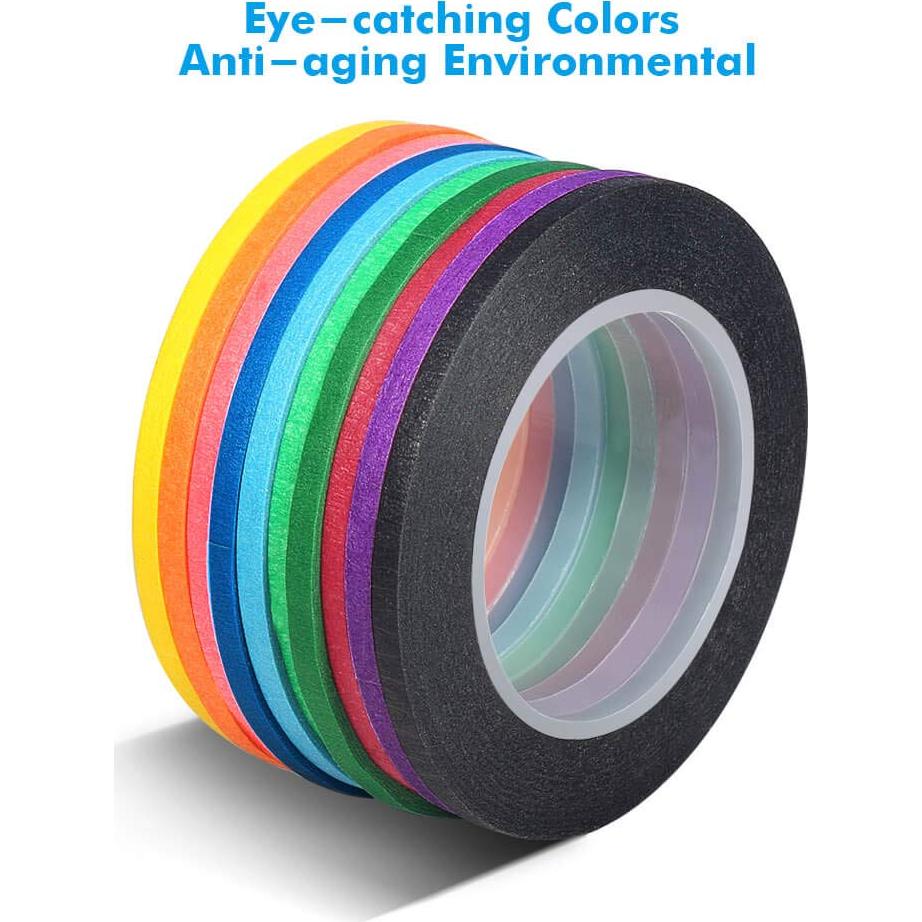 Cinta de Pinstripe Selizo 10 Rollos 3mm para Pizarra Blanca