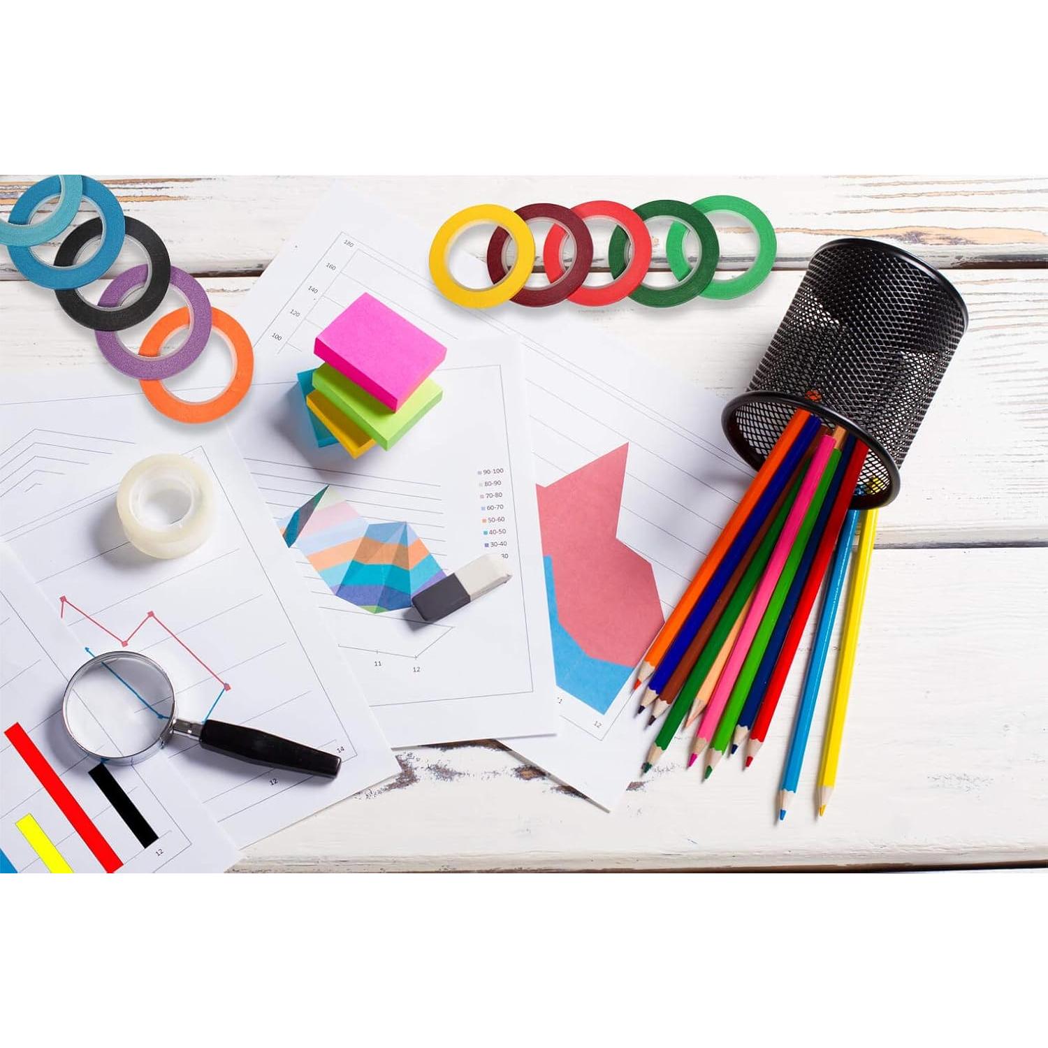 Cinta de Pinstripe Selizo 10 Rollos 3mm para Pizarra Blanca