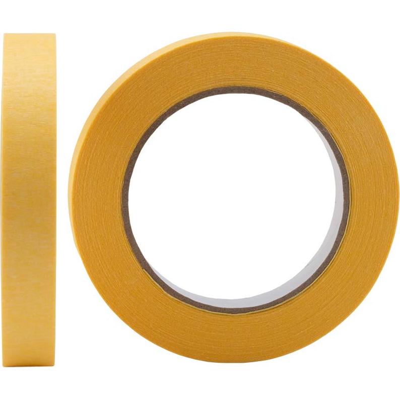 Cinta de Enmascarar Lichamp Amarilla 18mm x 50m - 10 Rollos