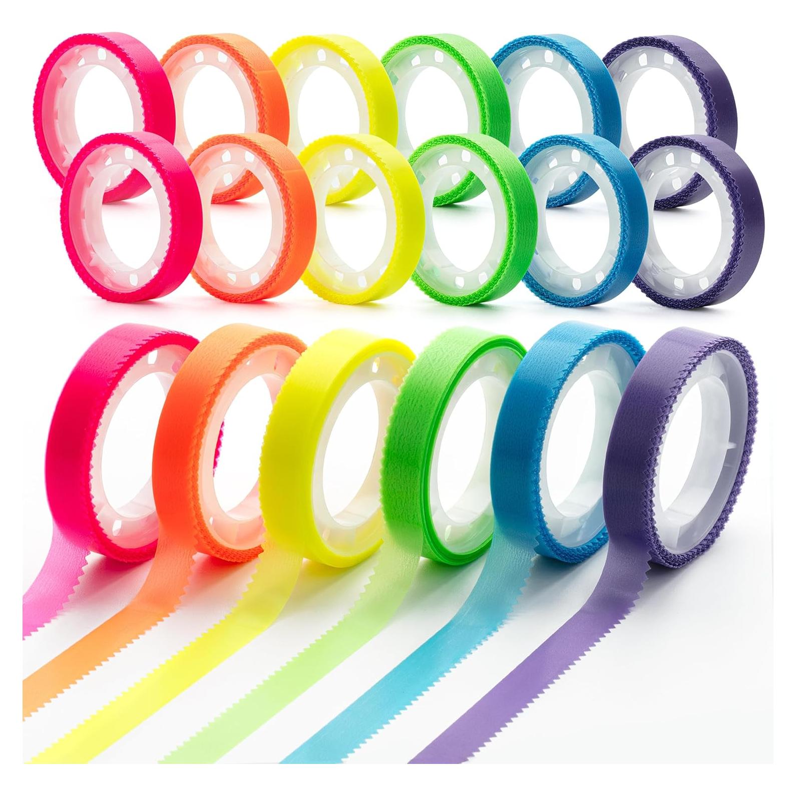 Cinta Resaltadora Mr. Pen - 12 Rollos Multicolor 8mm x 5m