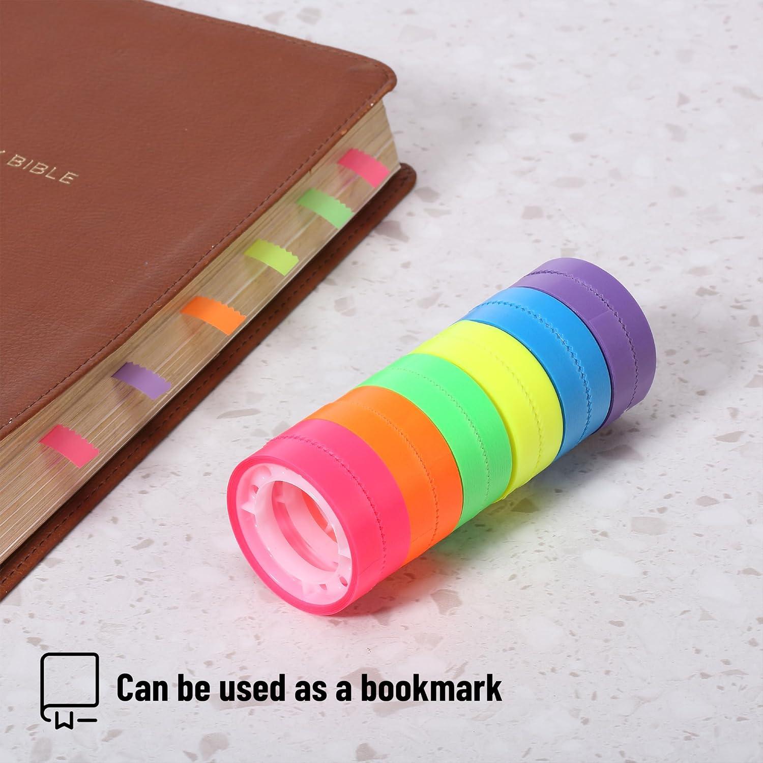 Cinta Resaltadora Mr. Pen - 12 Rollos Multicolor 8mm x 5m