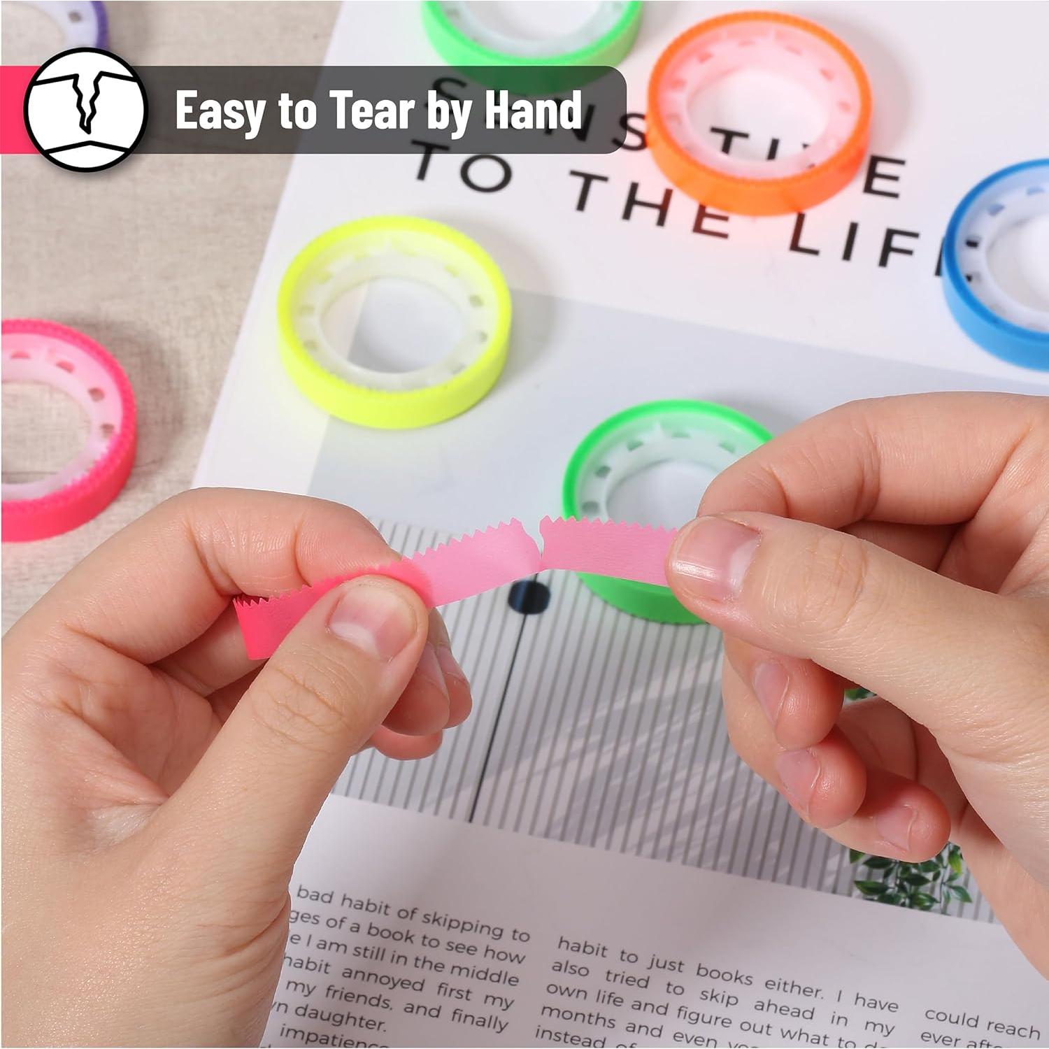 Cinta Resaltadora Mr. Pen - 12 Rollos Multicolor 8mm x 5m