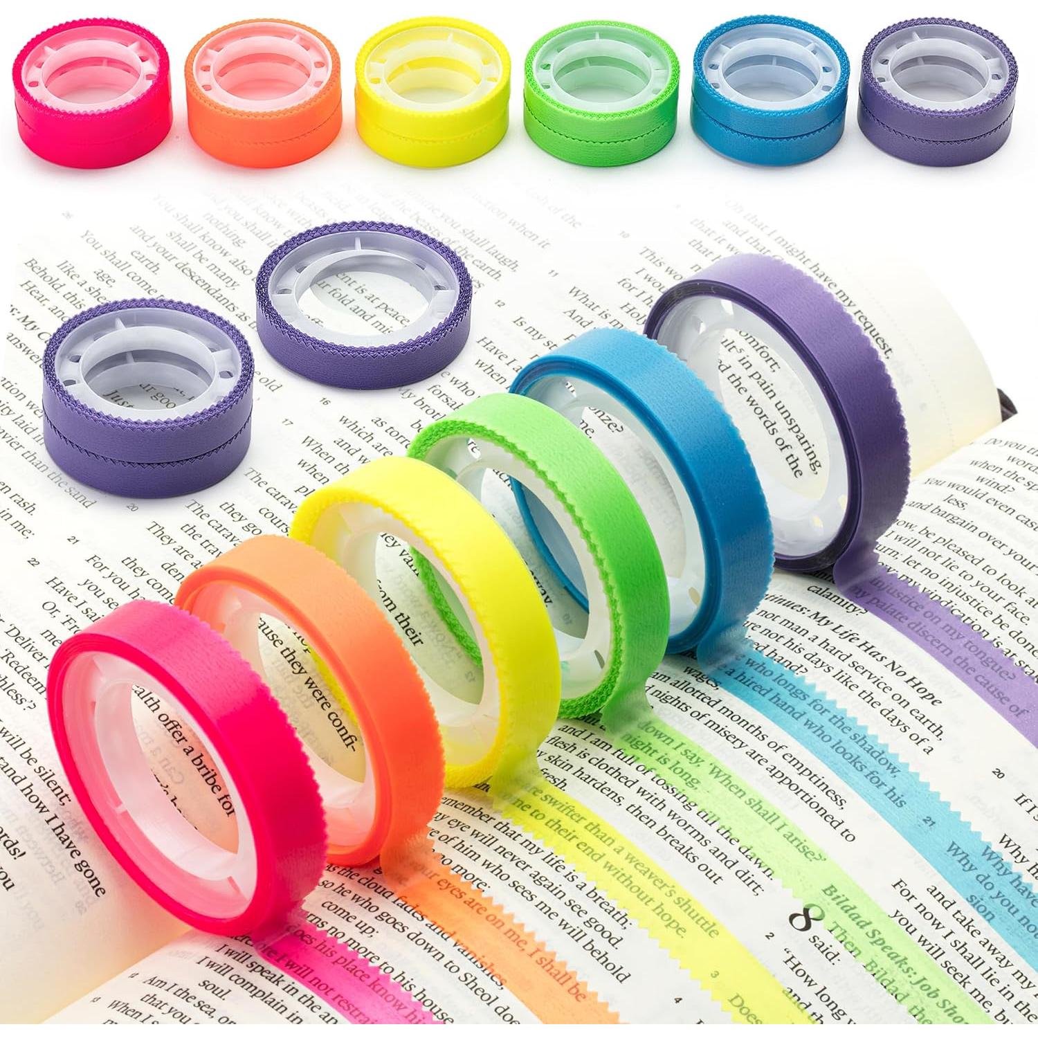 Cinta Resaltadora Mr. Pen - 12 Rollos Multicolor 8mm x 5m