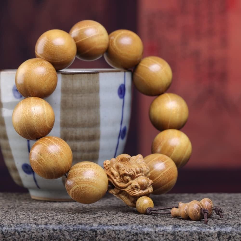 Pulsera Mala de Madera Bocote Zen Dear 12 Perlas 20mm