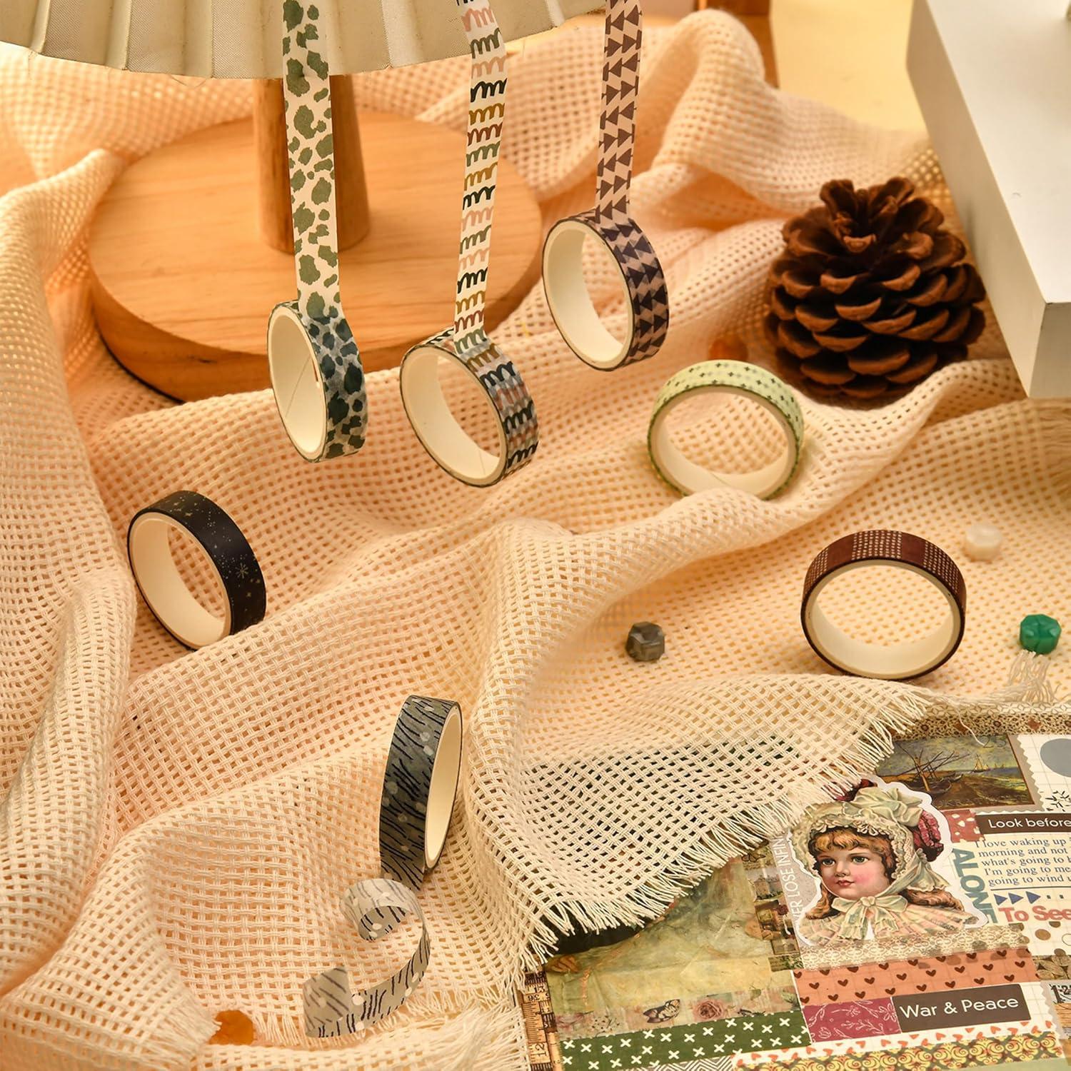 Juego de 10 Rollos de Cinta Washi Decorativa Songdao 2m x 10mm