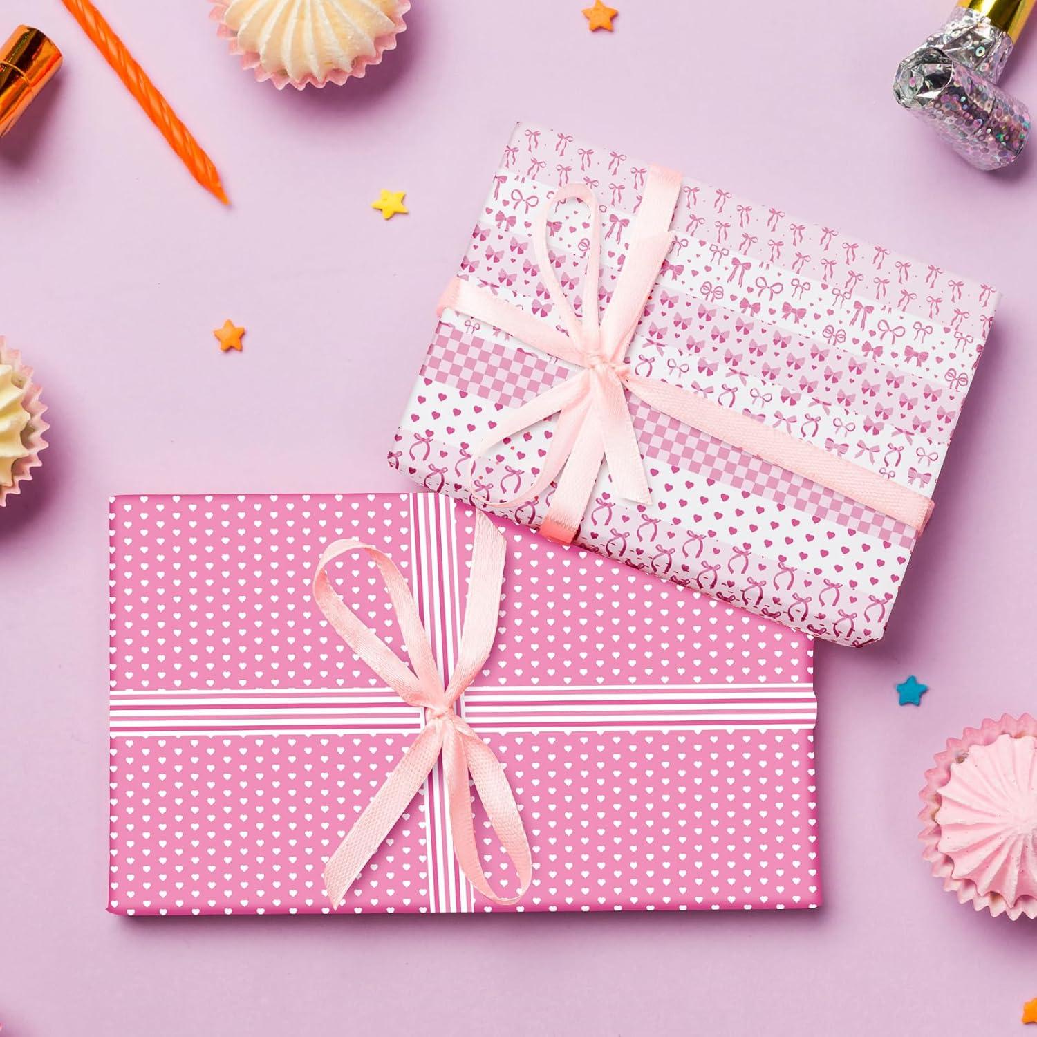 12 Rollos Cinta Washi Rosa FYSUIMU 1.5cm x 5m Decorativa