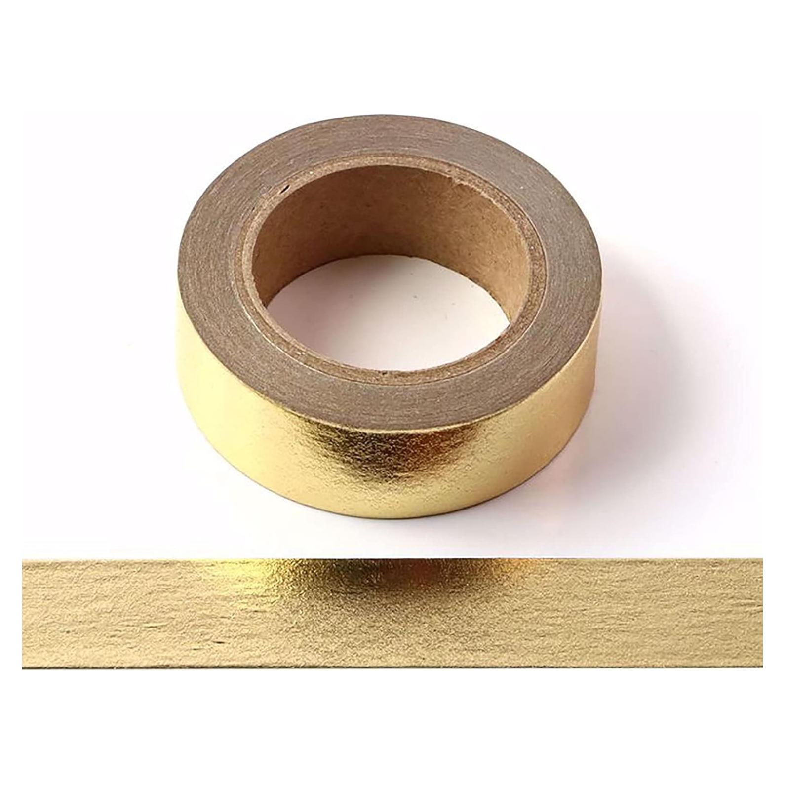 Cinta Washi Decorativa CIAJIE 15mm x 10m Oro