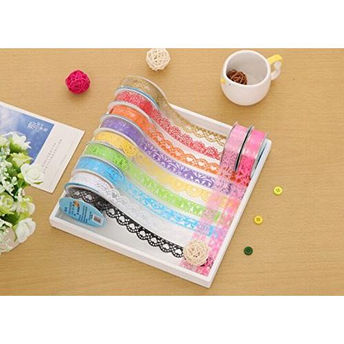 Cinta Washi Windspeed 5 Rollos Decorativa Encaje 100x1.8cm