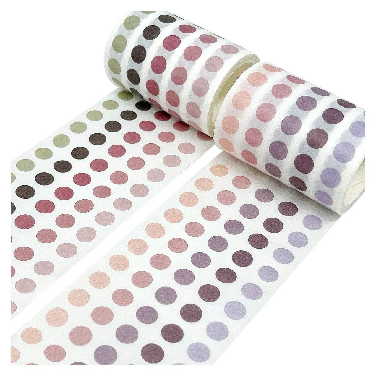 Cinta Washi de Puntos Coloridos allydrew - Set de 2 Rollos 3M