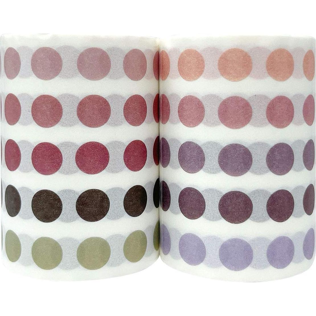 Cinta Washi de Puntos Coloridos allydrew - Set de 2 Rollos 3M