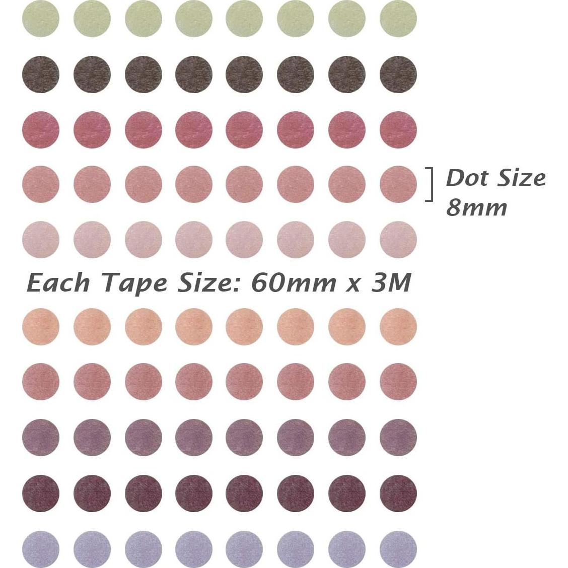 Cinta Washi de Puntos Coloridos allydrew - Set de 2 Rollos 3M