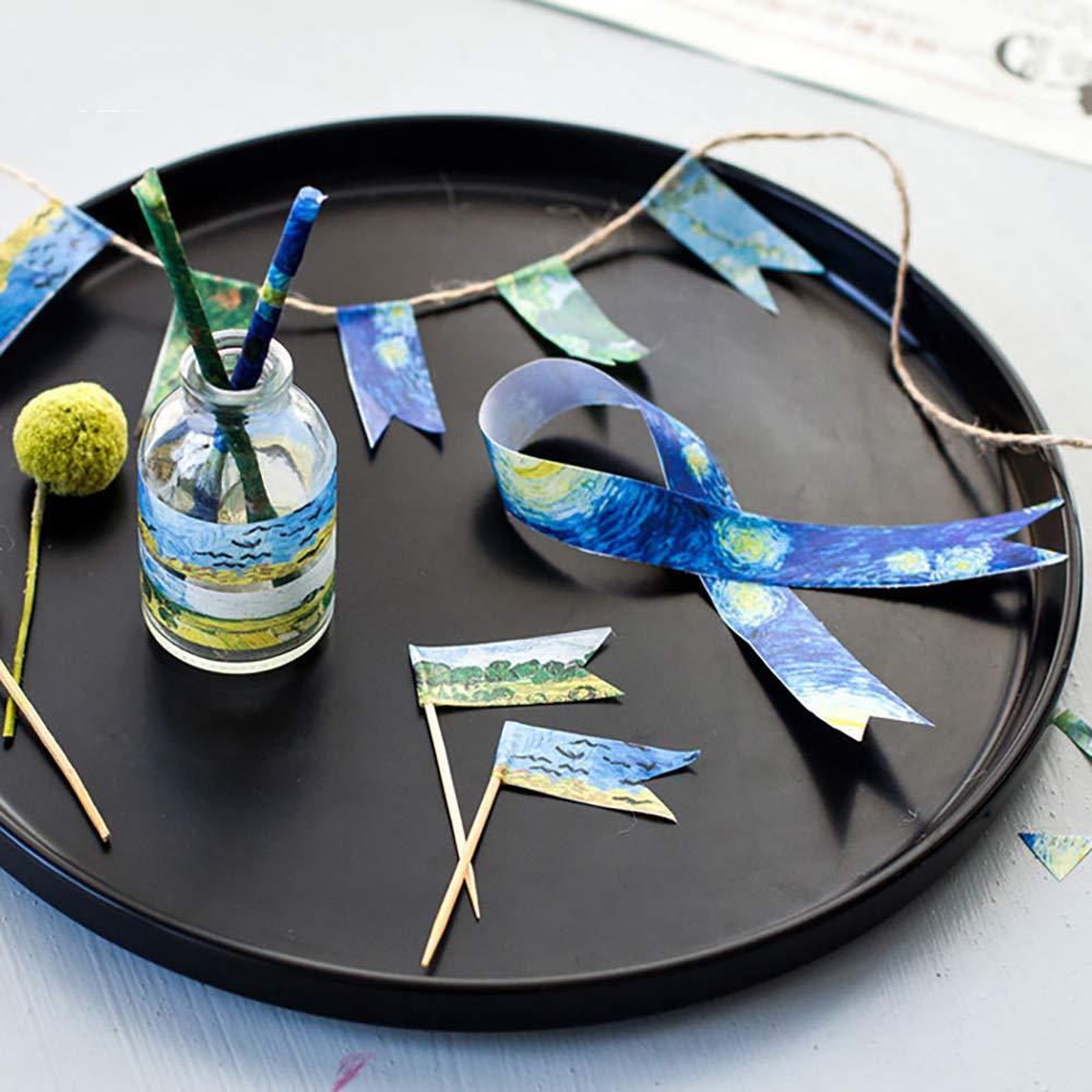 Cinta Washi Colorida Van Gogh 15mm x 7m Sin Residuo