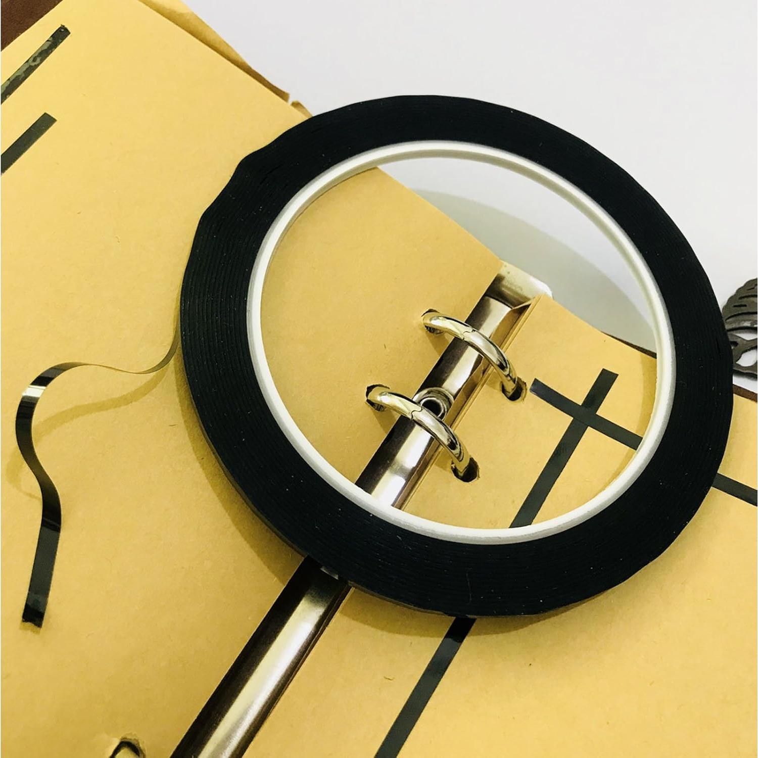 Cinta Gráfica GoProver 3mm x 33m - Set de 6 Rollos Negros