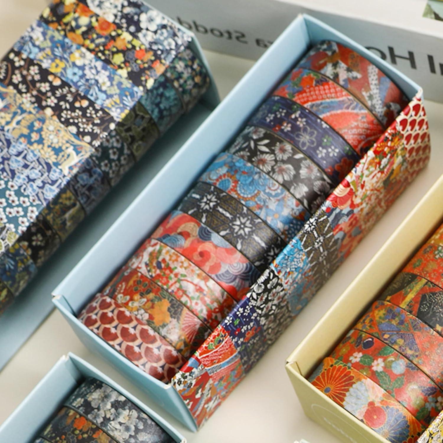 Set de 10 Rollos de Cinta Washi Ukiyo-e 10mm x 2m - Songdao