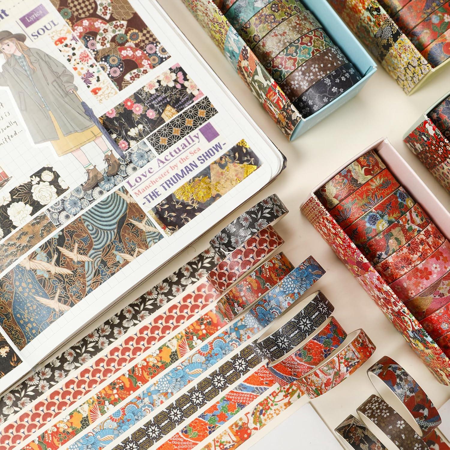 Set de 10 Rollos de Cinta Washi Ukiyo-e 10mm x 2m - Songdao