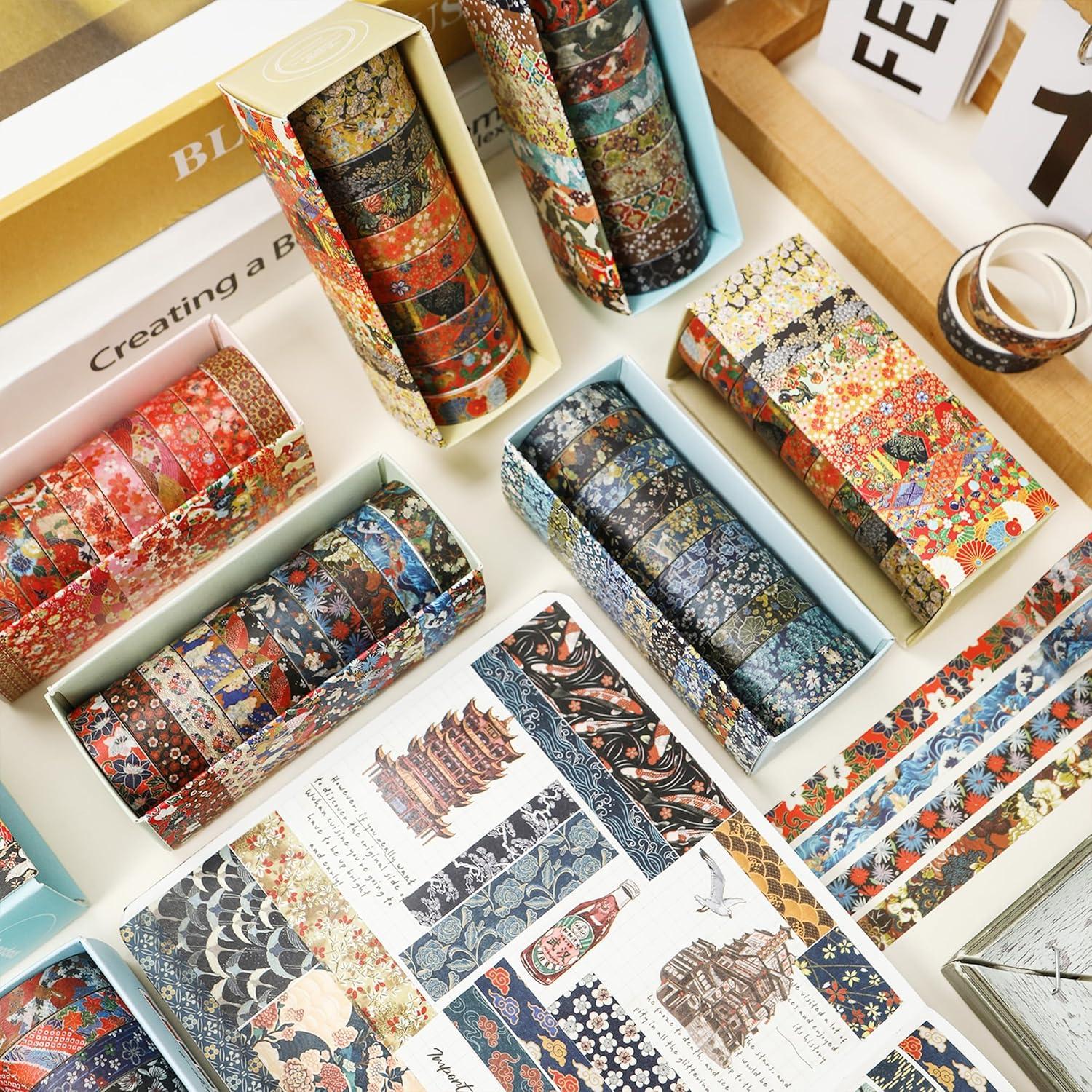 Set de 10 Rollos de Cinta Washi Ukiyo-e 10mm x 2m - Songdao