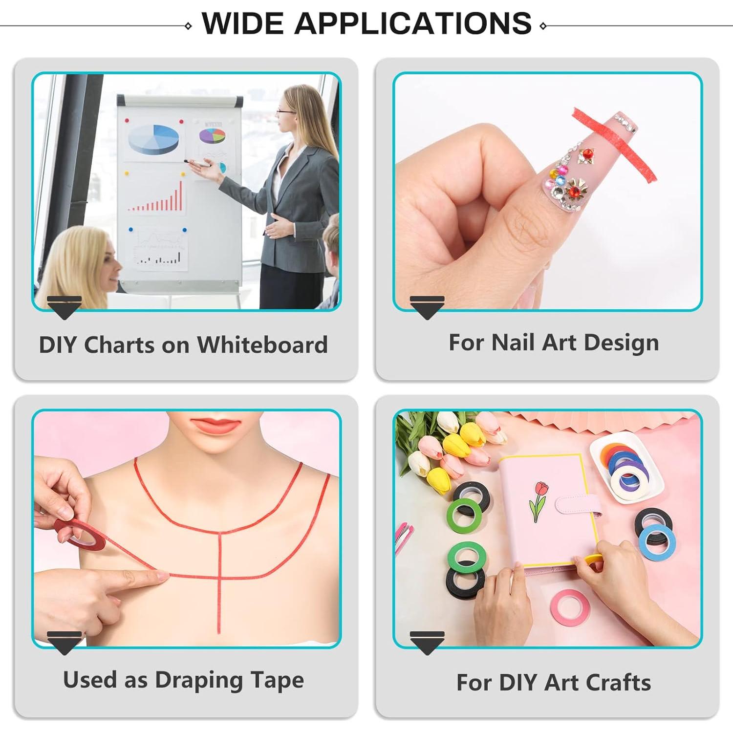 Cinta de Pizarra Blanca Selizo 20 Rollos 3mm Adhesiva