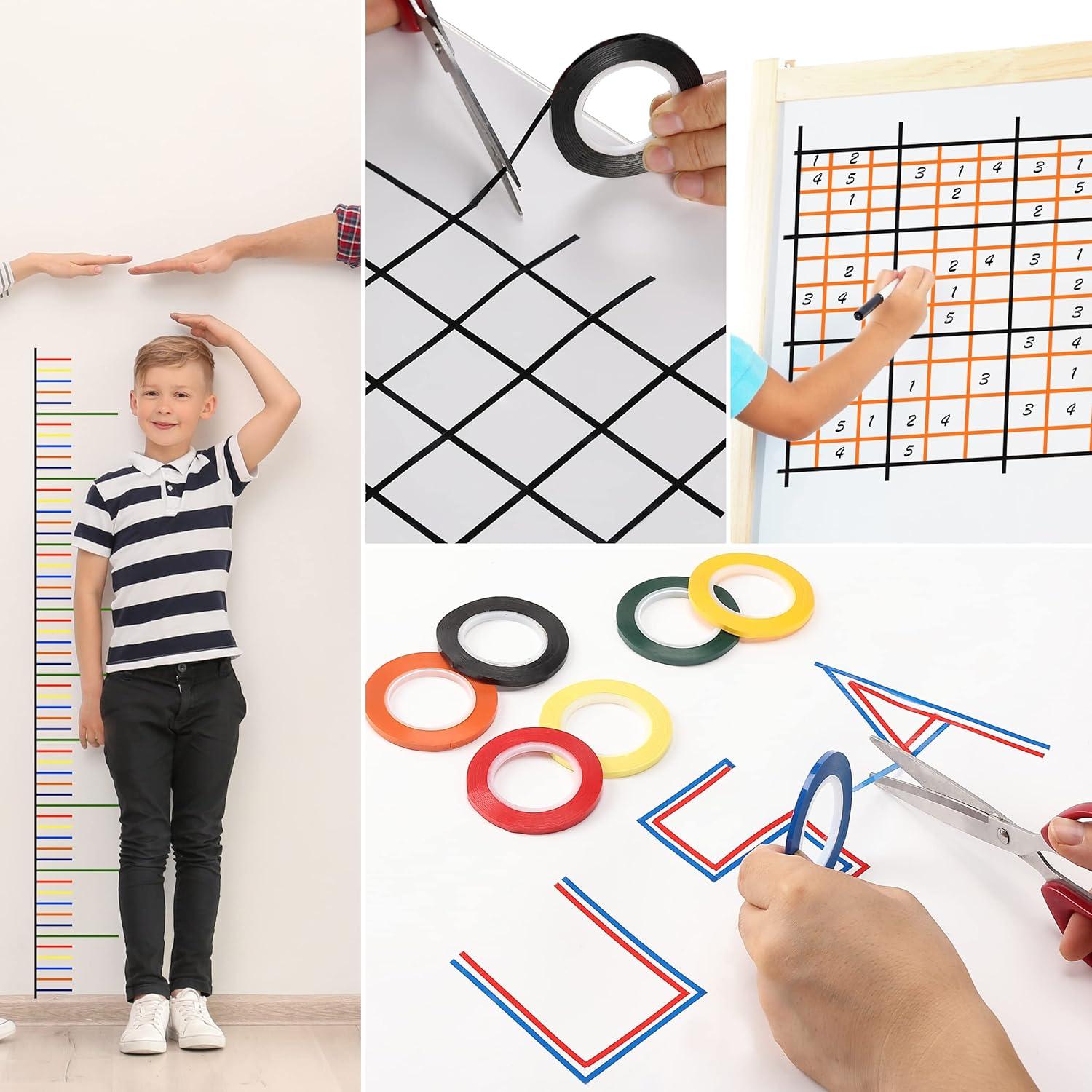 Cinta para Pizarra Blanca Mr. Pen, Paquete de 8 Colores Variados