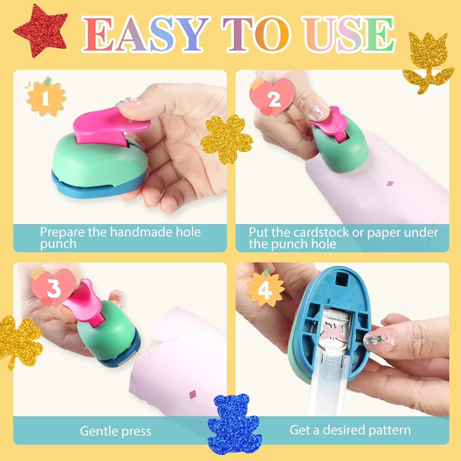 Juego de Manualidades Puncher DIY AMIITRY - 8 Piezas para Niños
