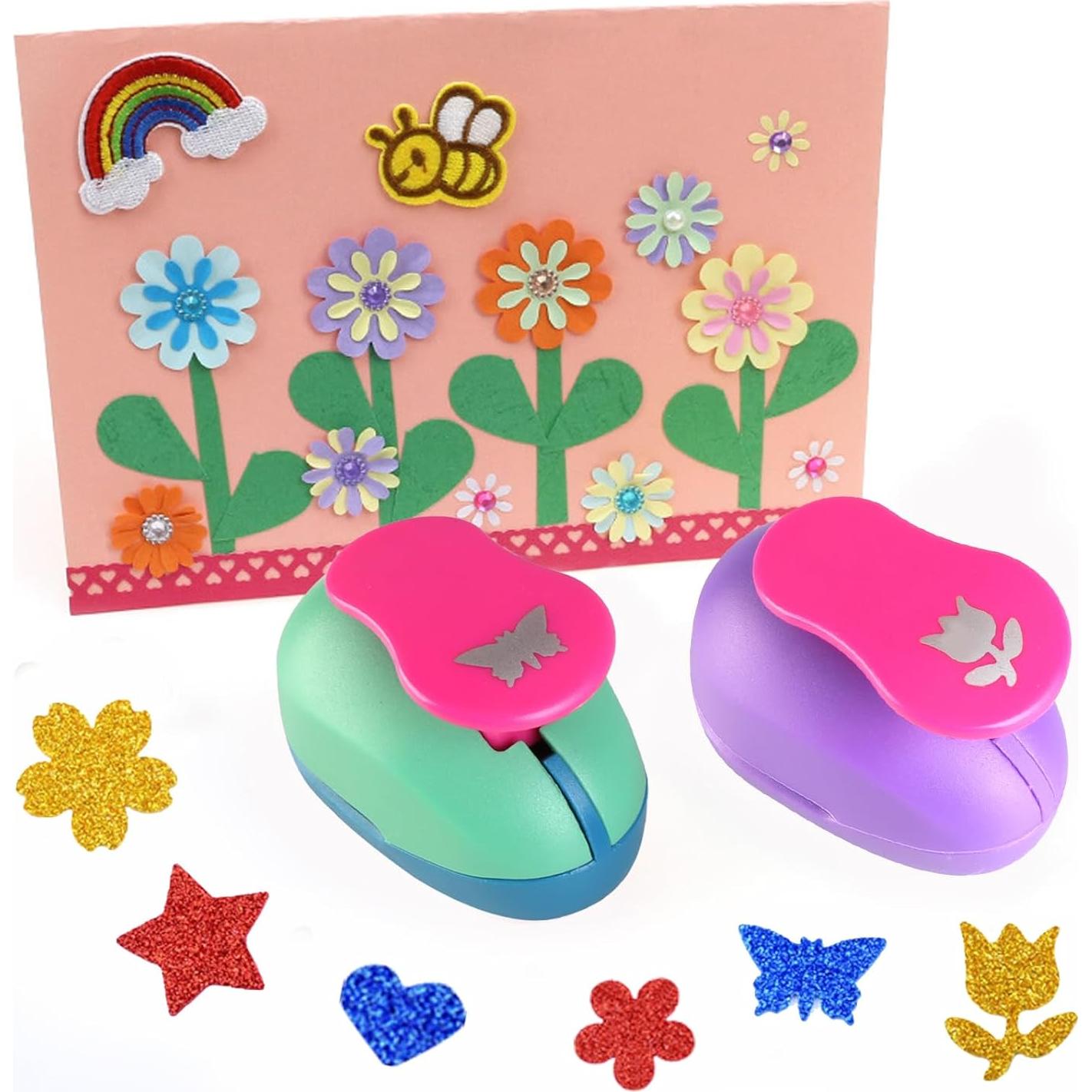 Juego de Manualidades Puncher DIY AMIITRY - 8 Piezas para Niños