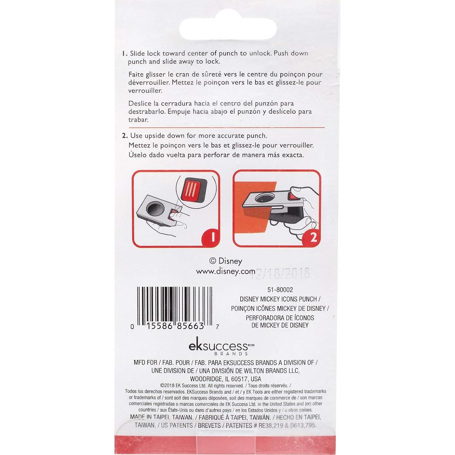 Punzón de Confeti Mickey Ears EK Tools - Gris - Manual