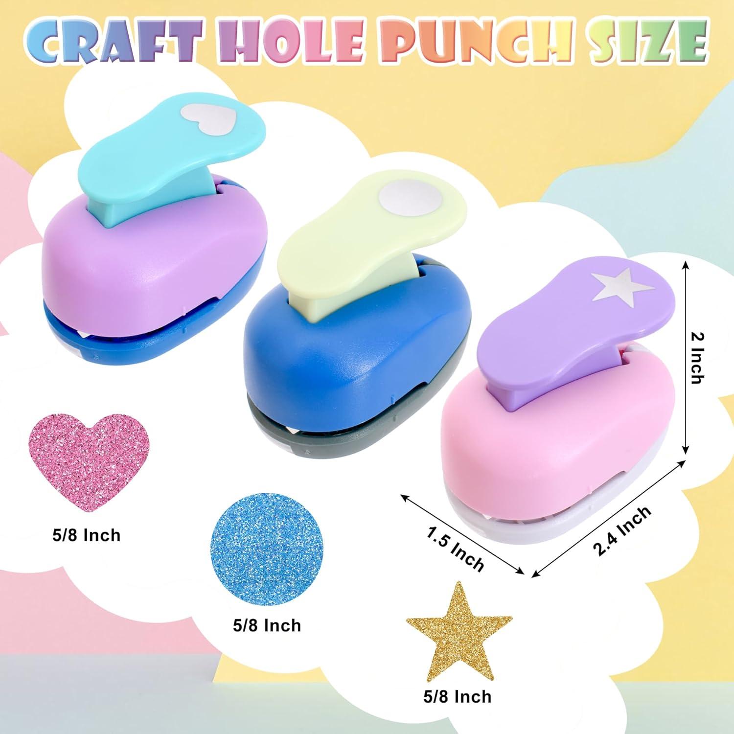 Juego de 3 Perforadoras de Papel Dropower 1.6 cm para Manualidades