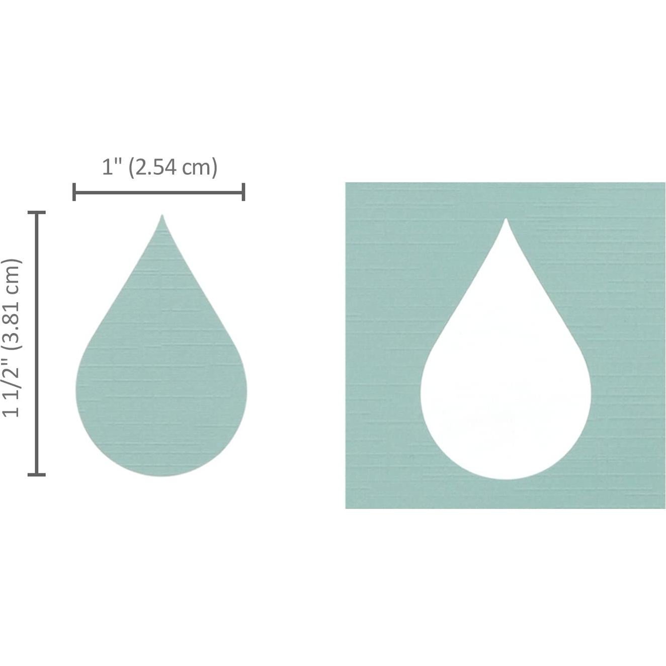 Troquel de Papel Bira Craft Gota de Lluvia 3.75x2.63 cm