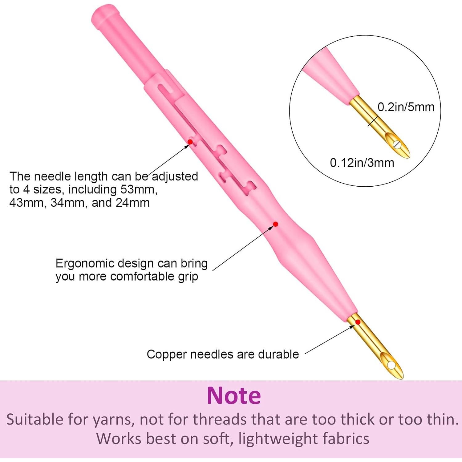 Kit de Agujas de Punch 17 Piezas WILLBOND con Mango de Madera