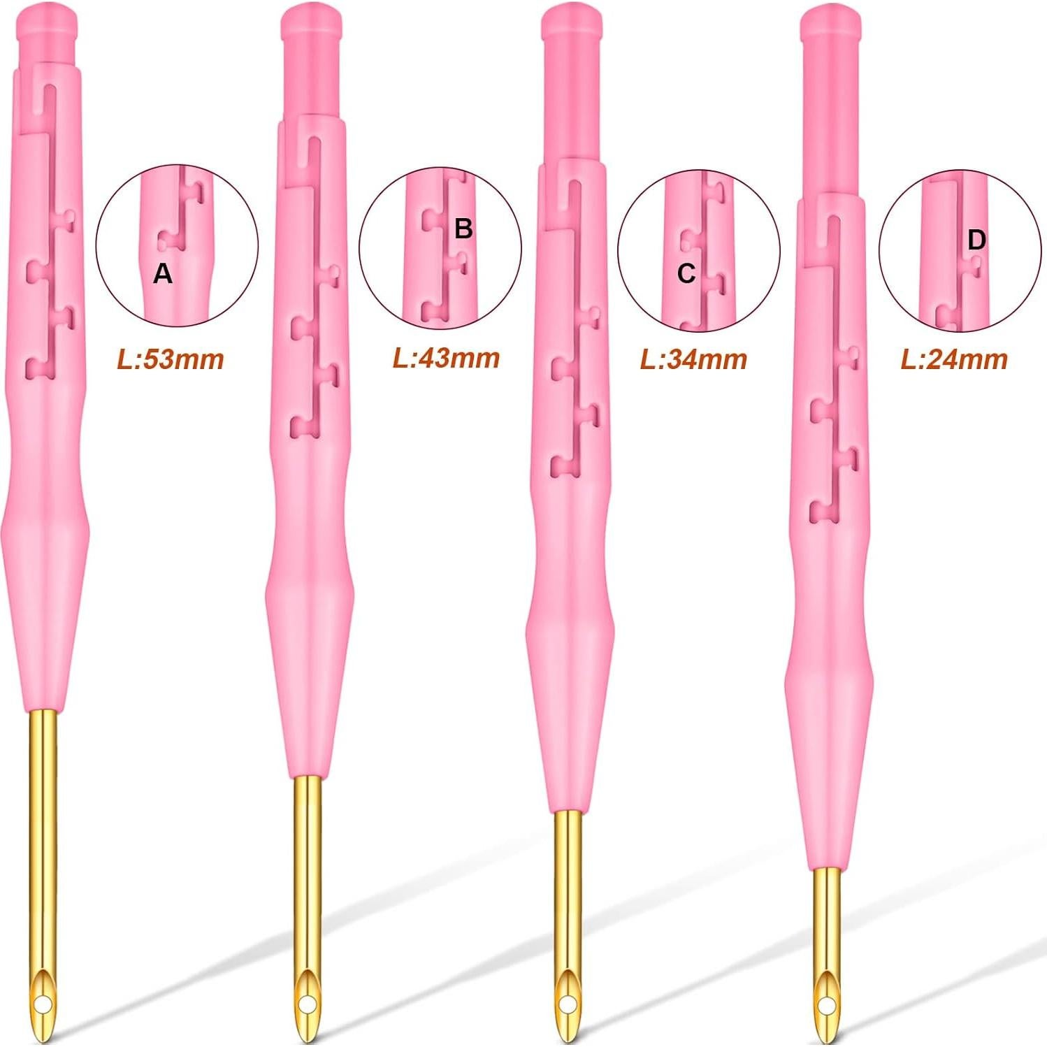 Kit de Agujas de Punch 17 Piezas WILLBOND con Mango de Madera