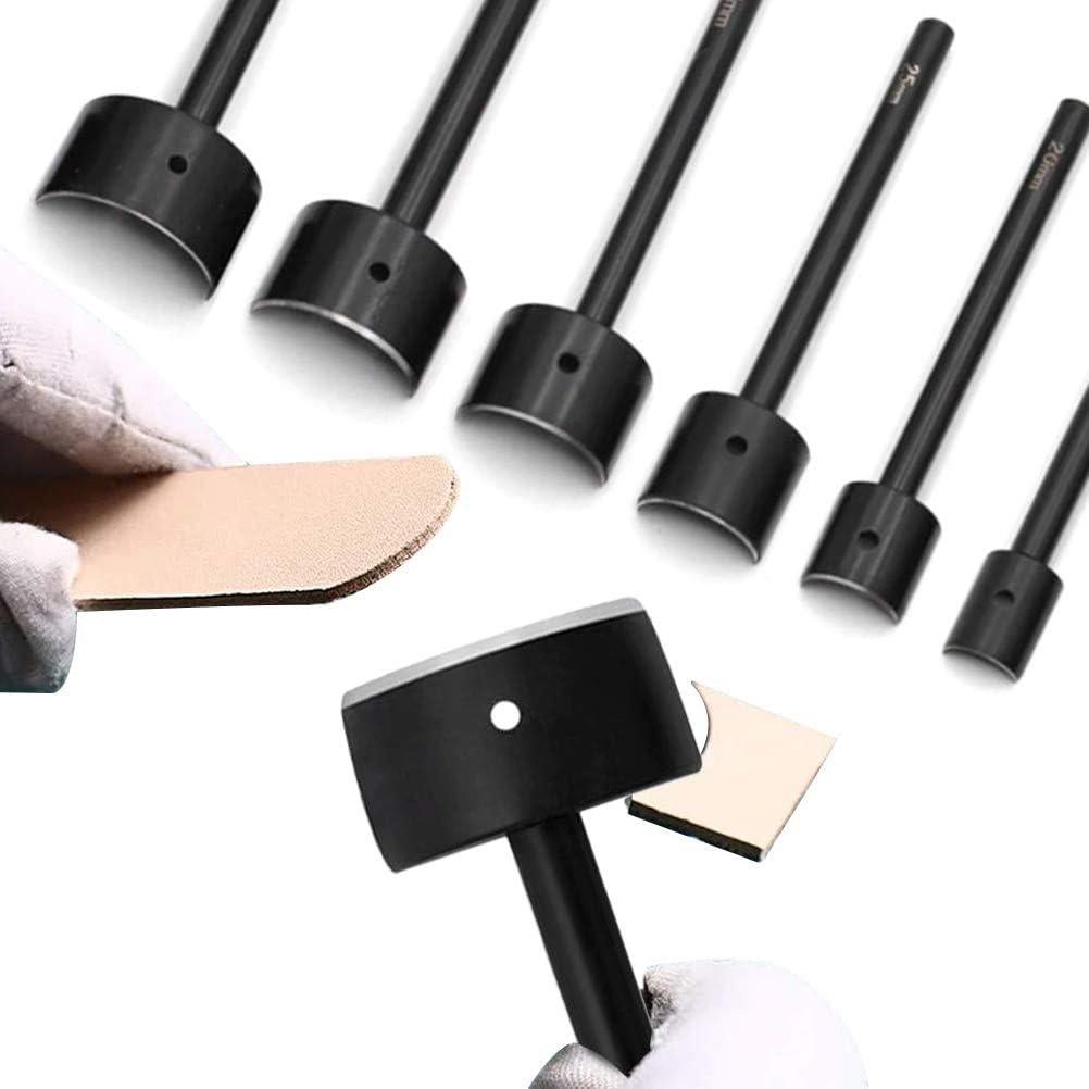 Juego de 6 Punzones Semicirculares Aulufft para Cuero