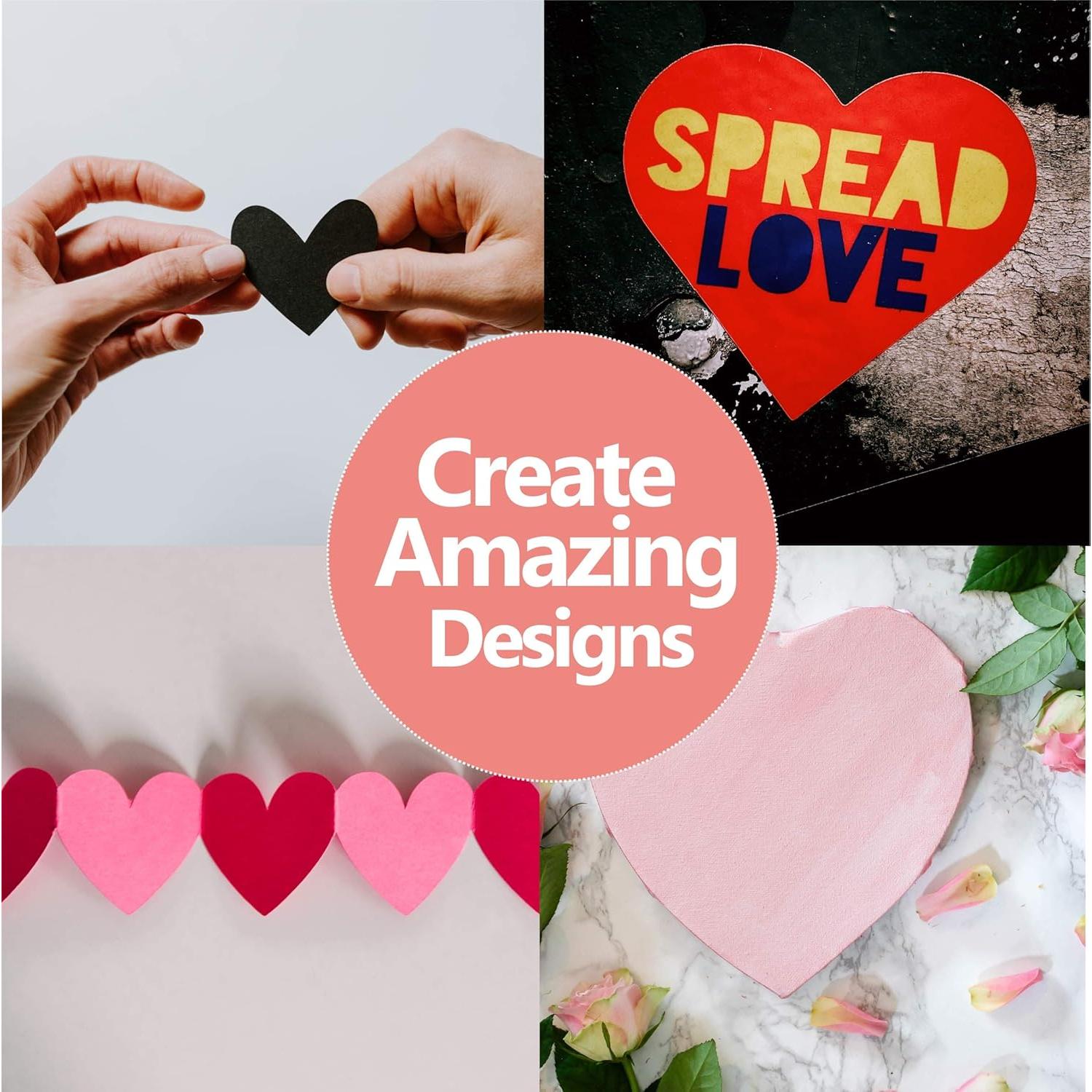 Perforadora de Manualidades BearBoss Corazón Rosa 5 Tamaños