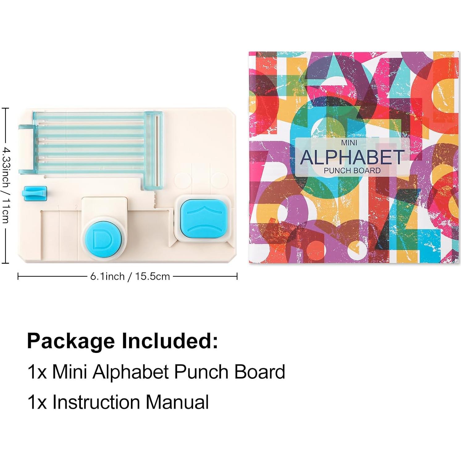 Mini Tablero de Troquel de Alfabeto BAOFALI 15.2x10.8cm DIY