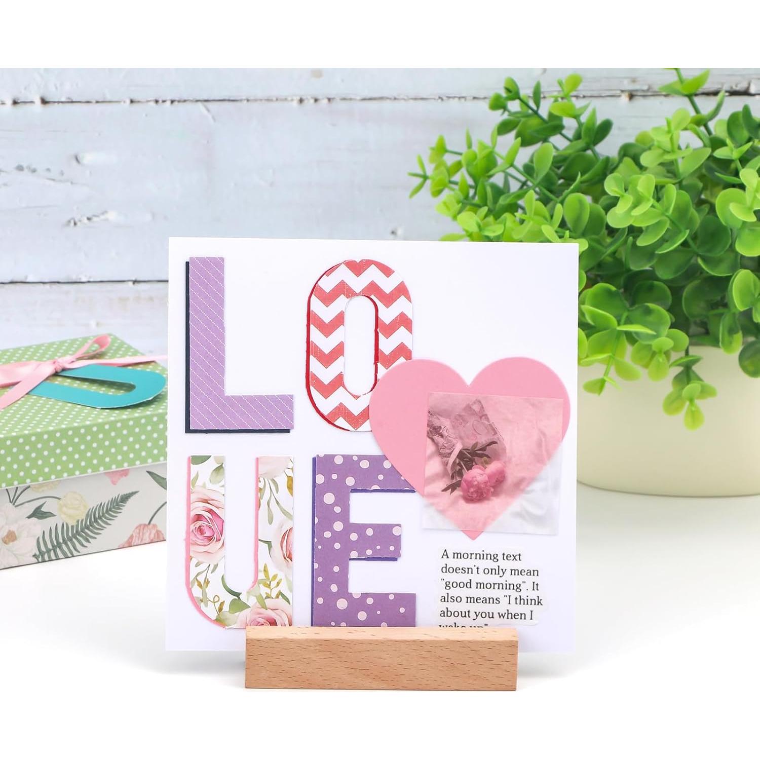 Mini Tablero de Troquel de Alfabeto BAOFALI 15.2x10.8cm DIY