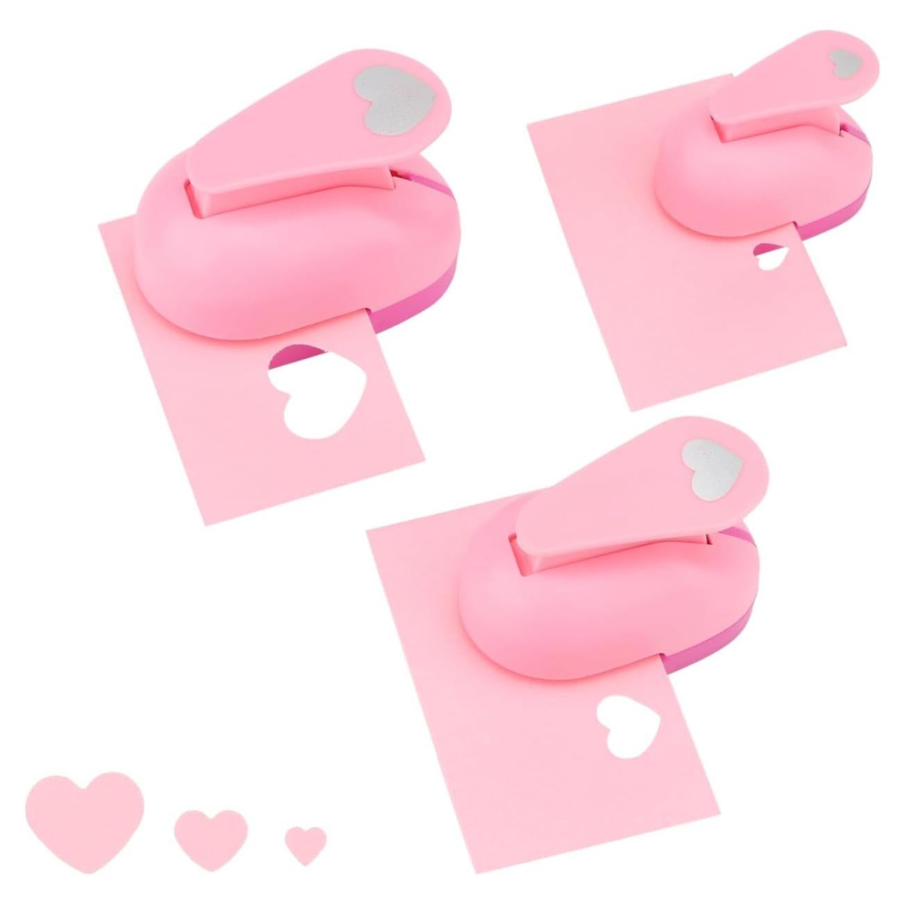 Juego de Perforadoras de Papel Rongon Corazón 3 Piezas