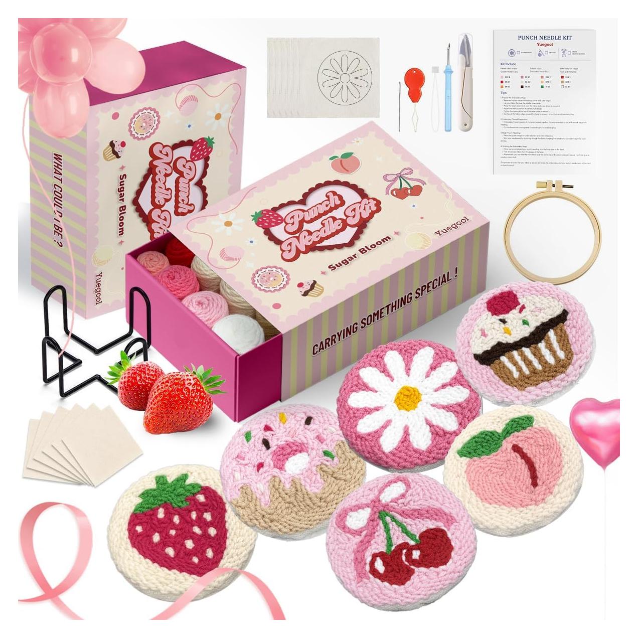 Kit de Aguja de Punch yuegool 6 Piezas con Instrucciones