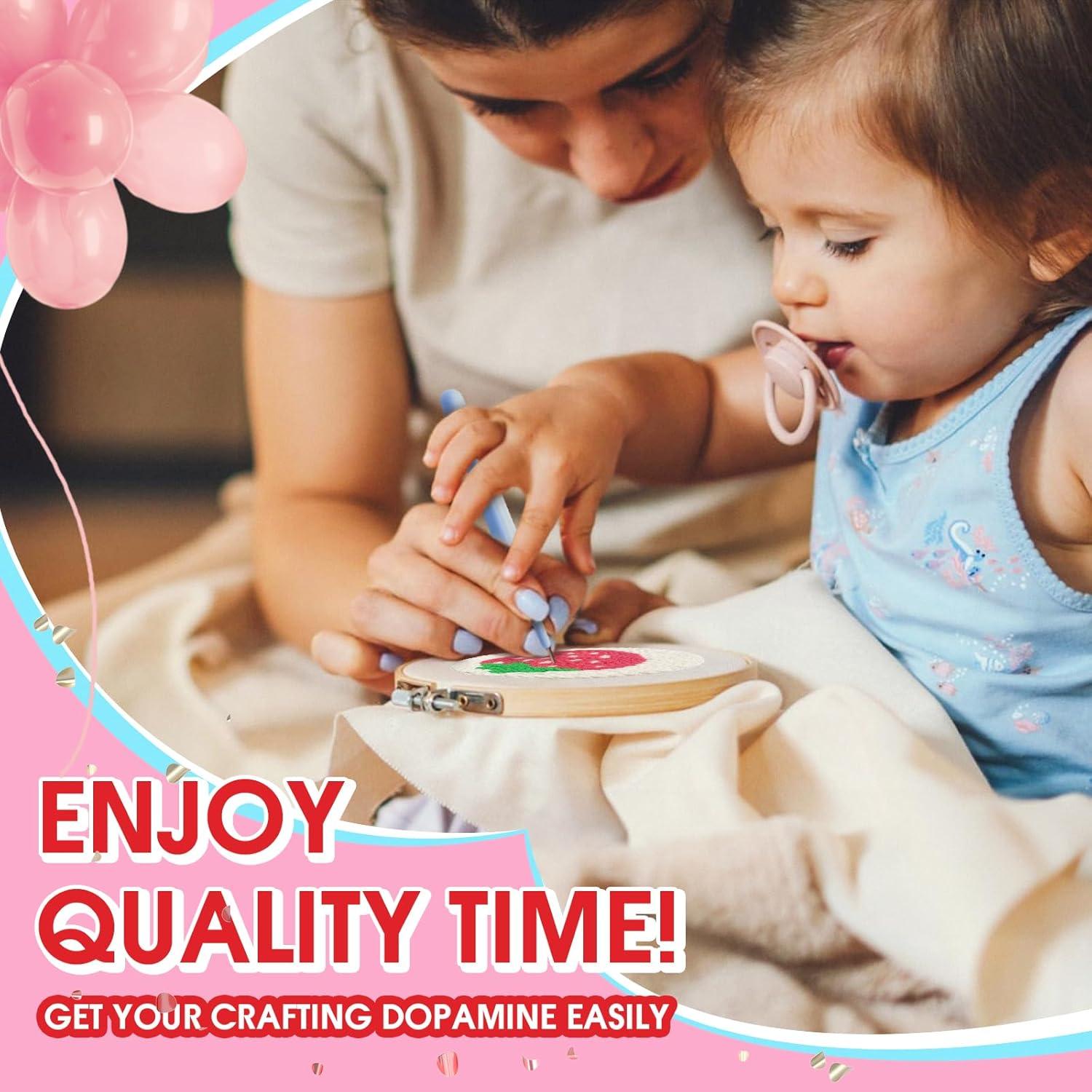 Kit de Aguja de Punch yuegool 6 Piezas con Instrucciones