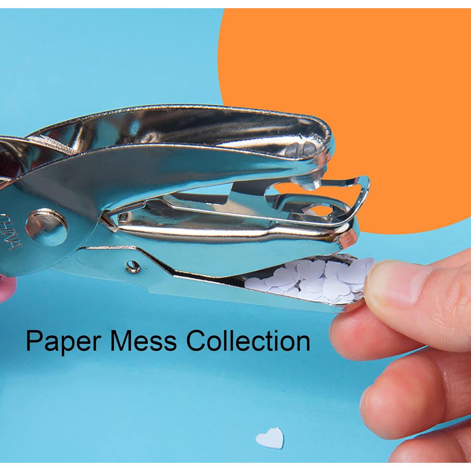 Perforadora de Papel de Mano De Mano Corazón 0.6 cm Rosa