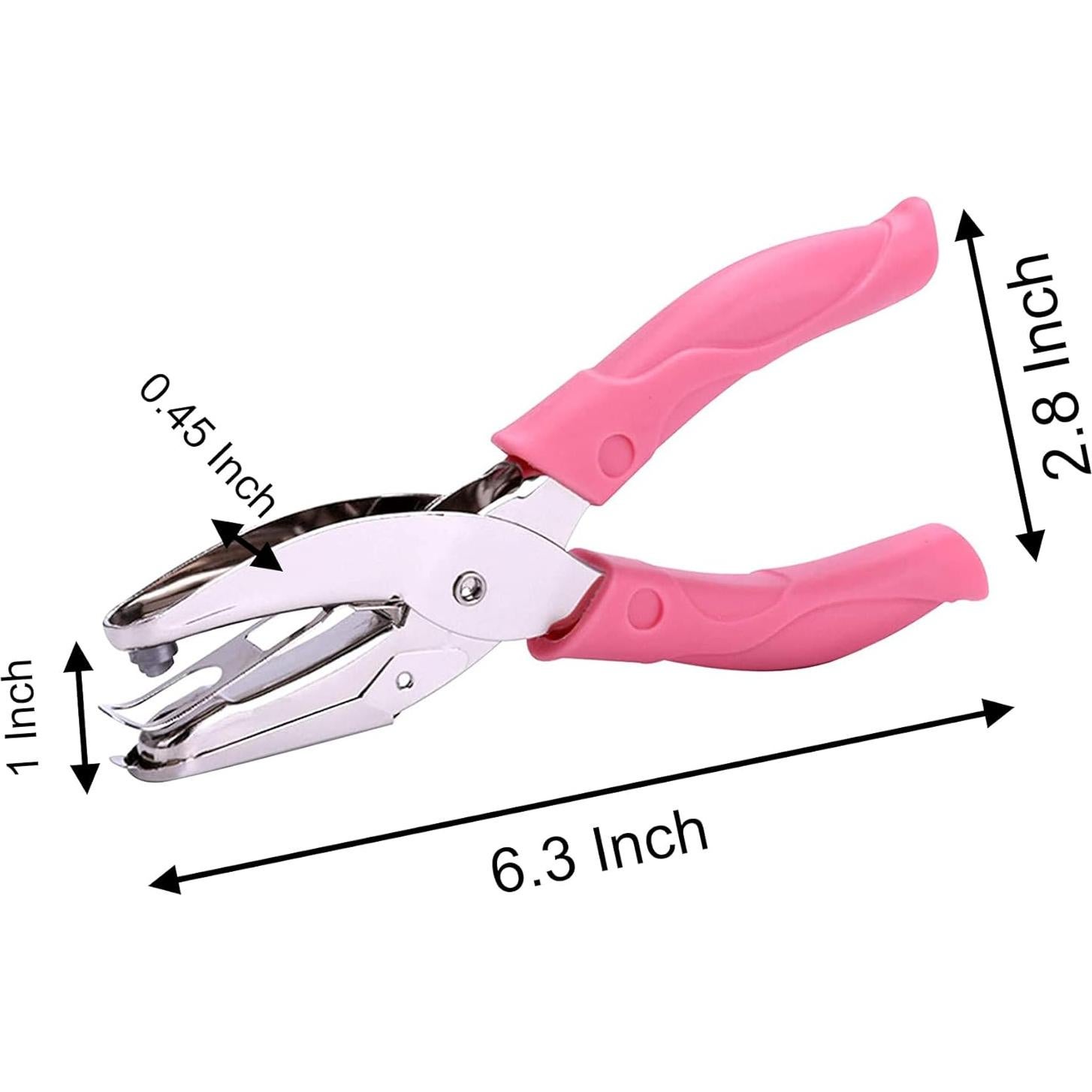 Perforadora de Papel de Mano De Mano Corazón 0.6 cm Rosa