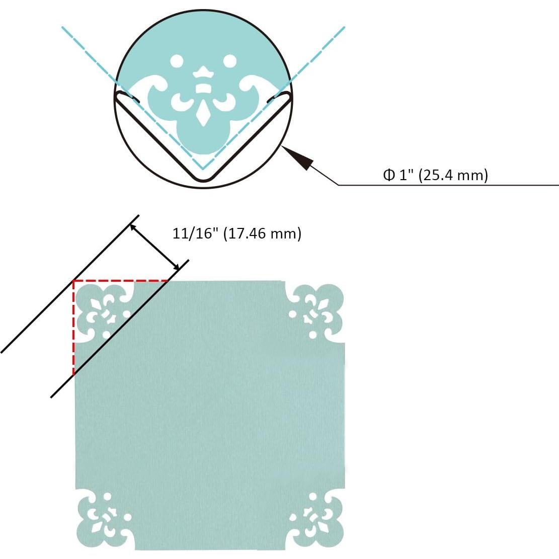 Troquel de Esquina Bira Craft 2.54 cm Escudo de Armas