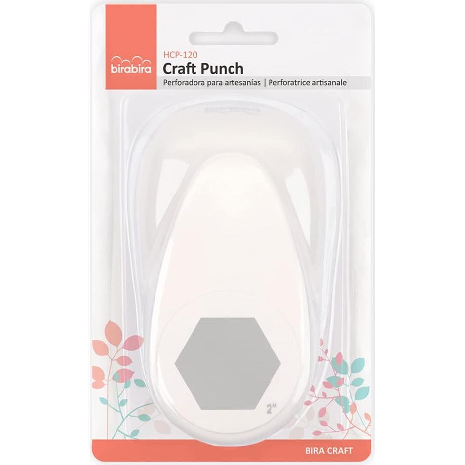 Perforadora de papel Bira Craft hexagonal 5.08 cm manualidades