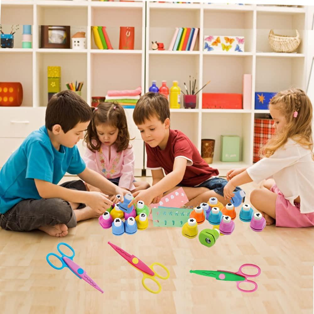 Set de Troqueladoras y Tijeras Creativas Qtopun 18 Pcs