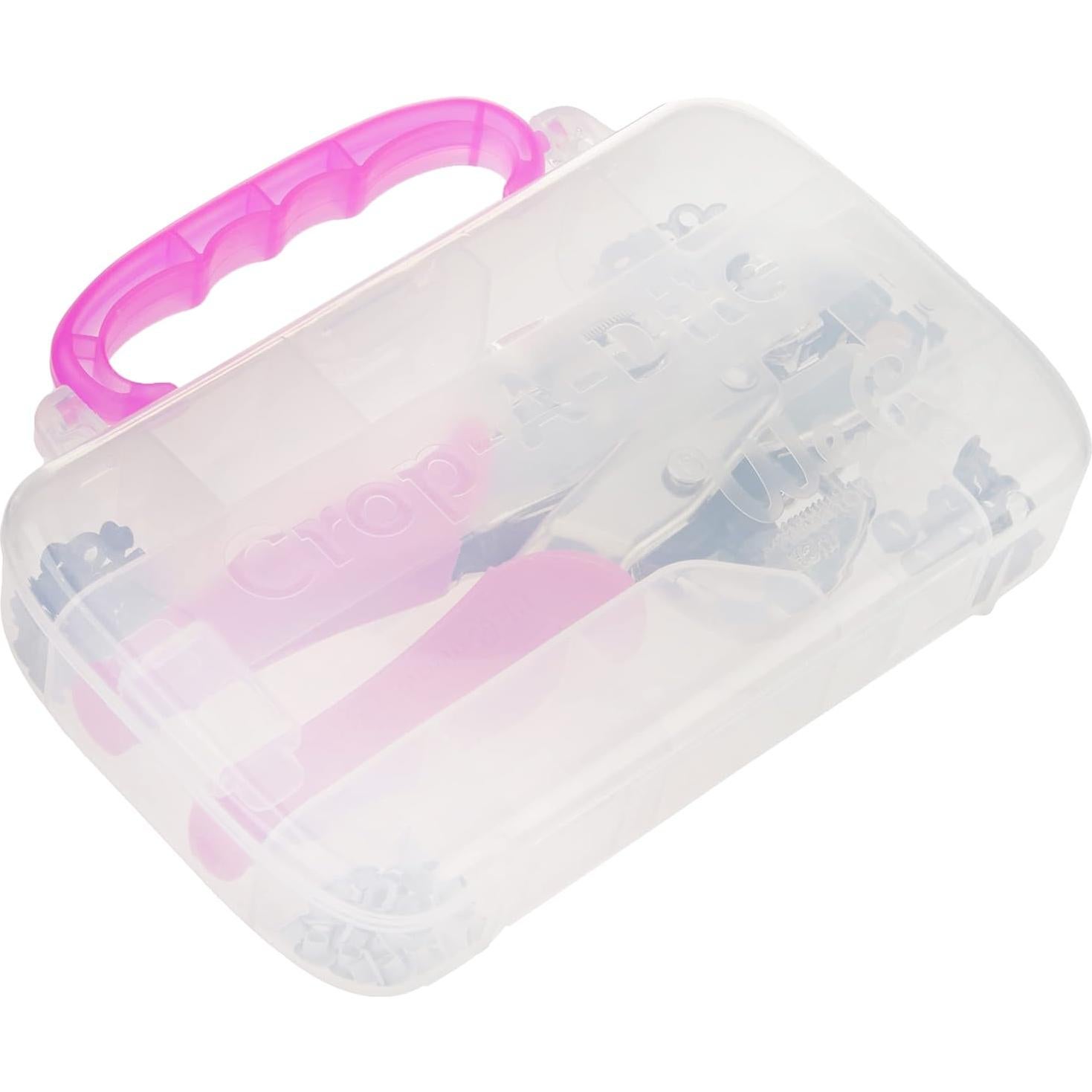Crop-A-Dile We R Memory Keepers Kit de Perforación Rosa 100 Ojetes