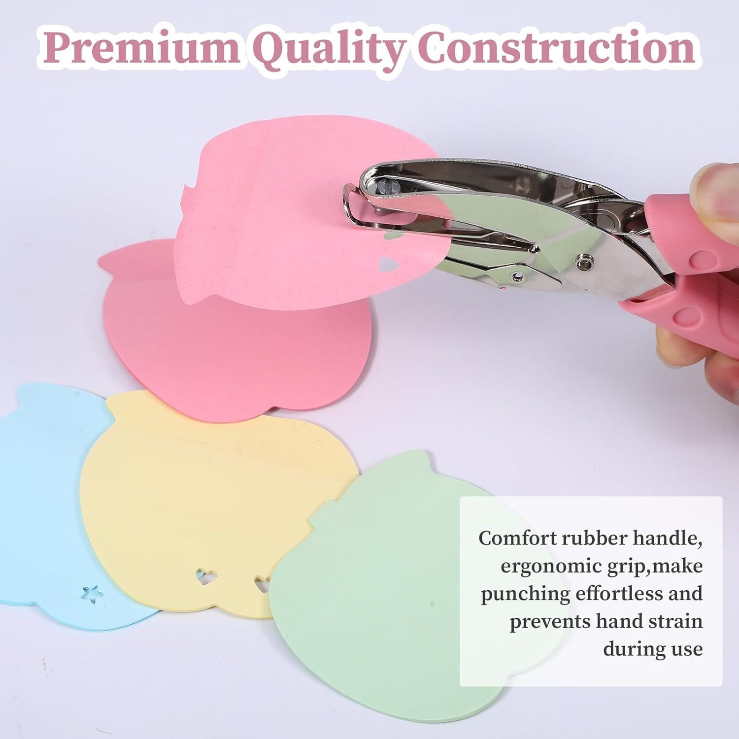 Paquete de 2 perforadoras manuales de metal - Corazón y Estrella