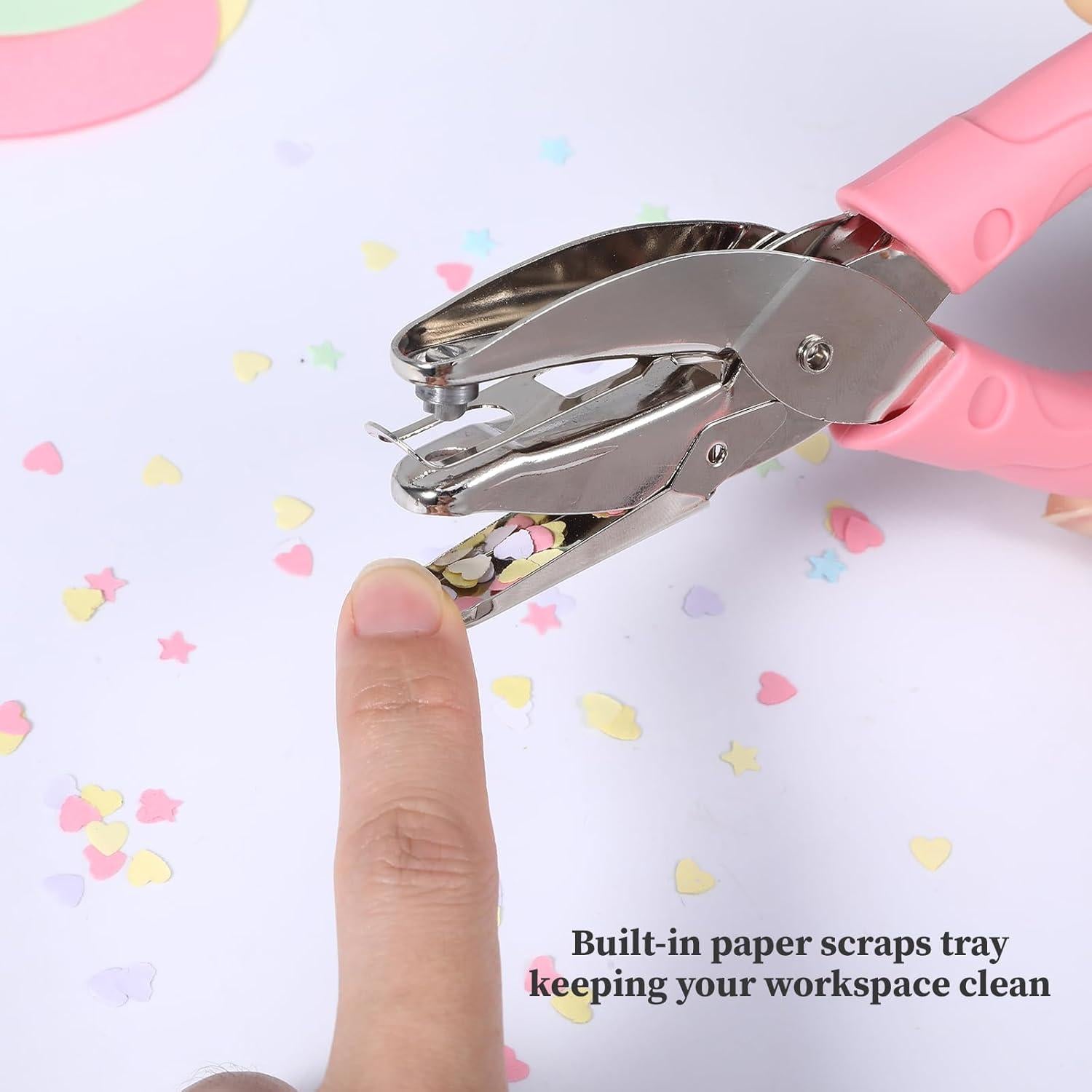 Paquete de 2 perforadoras manuales de metal - Corazón y Estrella