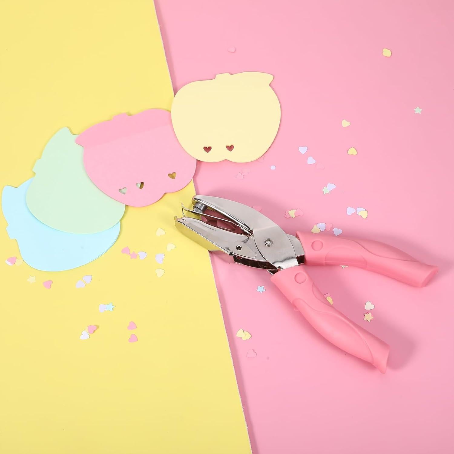 Paquete de 2 perforadoras manuales de metal - Corazón y Estrella